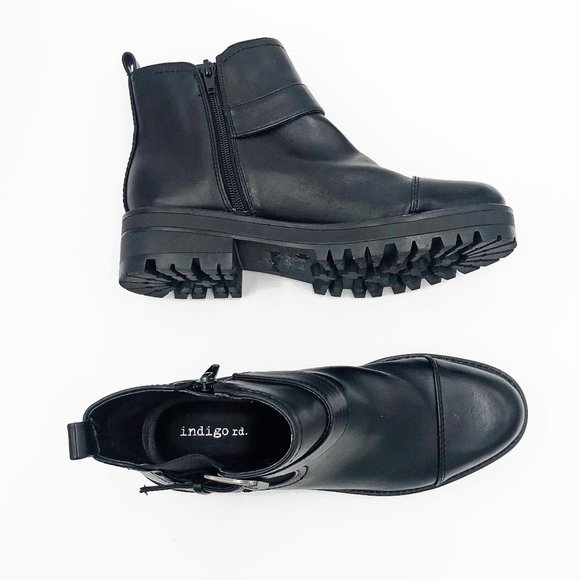 indigo rd booties black